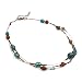 Glass Beads and Wire Blue Multi-Strand Necklace 