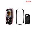 Samsung Intensity U450 Combo Black rubber feel Protective Case Faceplate Cover + LCD Screen Protector for Samsung Intensity U450 + Free LiveMyLife Wristband
