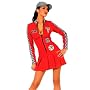 Sexy Adult Womens Halloween Costumes Red Racer Nascar Indy Car Girl Dress Costume Theme Party Outfit