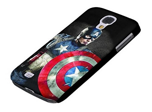 Samsung Galaxy S4 Captain America Case,Durable Hard Back Cover,[Scratch Resistant] [Impact Resistant] [Drop Protection] Cases Shells, PolyCarbonate Plastic shell Black