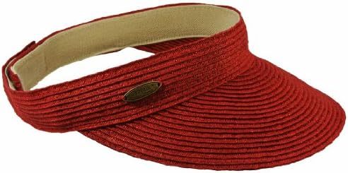 Cappelli StraWorld Paper Braid Visor Hat w/ Metallic Sparkles