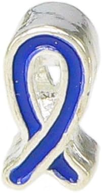 Blue Ribbon Enamel Charm - Pandora Compatible