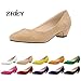 ZriEy Women's Closed Round Toe Pumps Low Mid Heels for Business Work Office Shoes