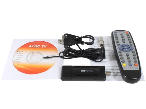 Best Price Hybrid USB Hdtv Tuner with Infrared Remote Control, Mini Rf to F Connector Converter, Mini Antenna,multifunction Cable and Software Cd