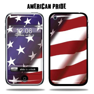 Apple iPhone Protective Vinyl Skin 3G/3GS 8GB 16GB 32GB flag – American Pride