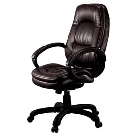 Ergo Star 3002 Black Vinyl Mid Back Executive Office Desk Chairs
