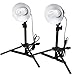 Table top studio lighting kit, 5000K daylight bulb