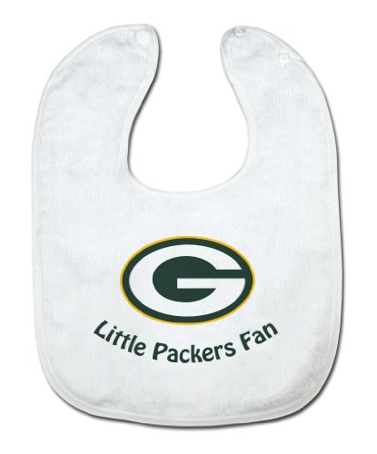 NFL Green Bay Packers White Snap Bib with Team Logo