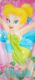 Disney Tinkerbell Pink Florida - Fiber Reactive Pool/Beach/Bath Towel