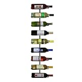 9-Bottle Wine Ledge - Black