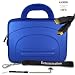 Kroo Eva Blue Carrying Case for ASUS Eee PC 1005HA-PU1X-BK 10.1-Inch Netbook includes a Determination Hand Strap + 10FT HDMI Cable v1.3b 1080p Full Resolution