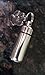 Companion Set of TWO Pet Cremation Urn Keychain Keepsake with Large Hematite Plated Paws - Includes Velvet Pouch & Fill Kit
