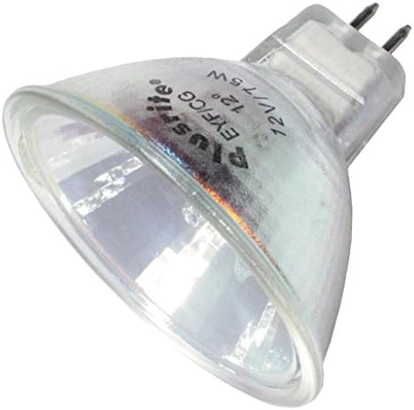 Plusrite3233-75 Watt Halogen Light Bulb - Mr16 - Eyf Narrow Spot - Glass Face - 2,000 Life Hours - 13,000 Candlepower - 12 Volts,