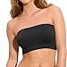 Hollywood Star Fashion Women's Basic Stretch Layer Seamless Tube Bra Bandeau Top,One Size,Black