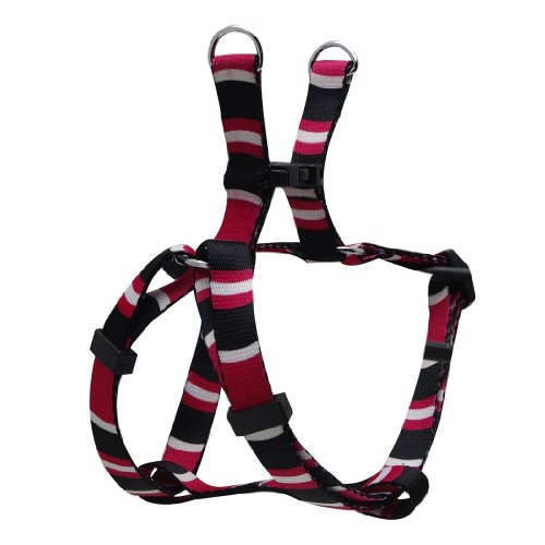 Hagen Dogit Style Adjustable Harness, Body 14 by 20-Inch, Small, Cobra, Pink