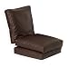 Z Lounger Single BROWN Faux Leather Beanbag