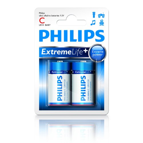 Philips eXtreme Life + 2-Blister C cell (LR14) Preisvergleich