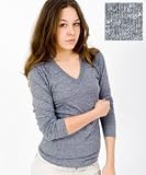 American Apparel Unisex Tri-Blend Long Sleeve V-Neck