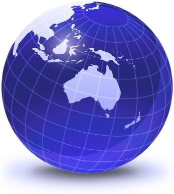 Stylized Earth Globe with Grid Wall Decal - 24 Inches H x 24 Inches W - Peel and Stick Removable Graphic