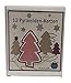 Biedermann 4-Inch Pyramid Candles, Red, Box of 12