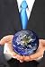 41In7N41D8L. SL75  Wallpaper World Map Businessman with Globe   18H x 12W   Peel and Stick Wall Decal by Wallmonkeys