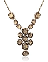 Lucky Brand "Palace Garden" Rock Crystal Collar Choker Necklace, 18"