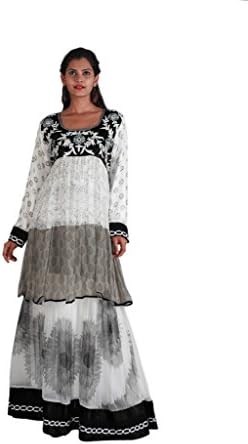ZEDDS Women's Kaftan Dress 54 Off-White
