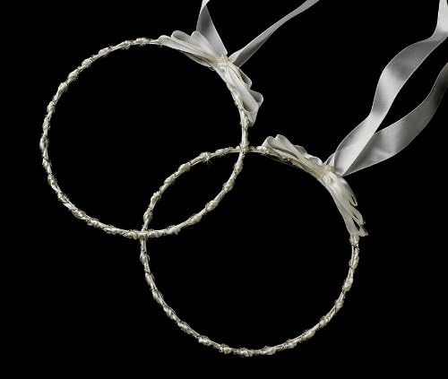 Greek Style White Ribbon Streamers Bridal Wedding Headpiece