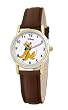 Disney Women's D074S007 Pluto Brown Leather Strap Watch