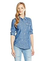 Lee Denim Camisa Mujer (Azul)