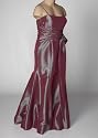 Rasberry Taffeta Dress with Bubble Hem