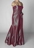 Rasberry Taffeta Dress with Bubble Hem