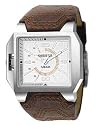 Diesel Men's Lefty Stainless Steel and Brown Leather Strap Watch #DZ1267