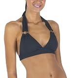 Mossimo  Black: Solid Swim Halter Top - Slate
