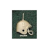 Illinois Fighting Illini Solid 10K Gold ''I'' Helmet Pendant