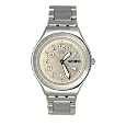 Swatch Unisex Core Collection YGS716GX Silver Stainless-Steel Quartz Watch with Silver Dial