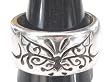 Filligree Butterfly Pattern Pewter Ring