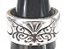 Filligree Butterfly Pattern Pewter Ring