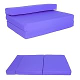 Double chair bed futon - Royal water + stain resistant fabric - great as sofa bed