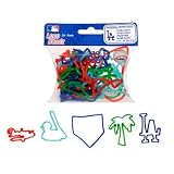 Los Angeles Dodgers MLB Logo Bandz Bracelets 20 Piece Pack
