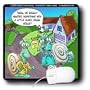 Londons Times Funny Bugs and Slugs Cartoons - Snail Real Estate Showings - Mouse Pads