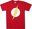 DC Comics The Flash Lightening Bolt Logo Red T-Shirt Tee