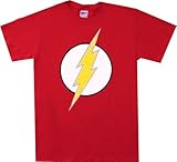  : DC Comics The Flash Lightening Bolt Logo Red T-Shirt Tee