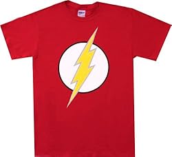 DC Comics The Flash Lightening Bolt Logo Red T-Shirt Tee