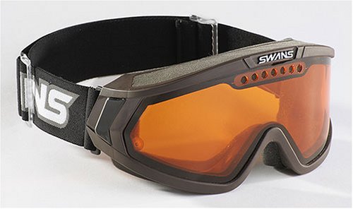 SWANS - 845DH Skibrille für Brillenträger braun
