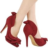 Bardor4 Ruffle D'Orsay Pump RED