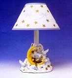 Moon and Stars Blue Lamp