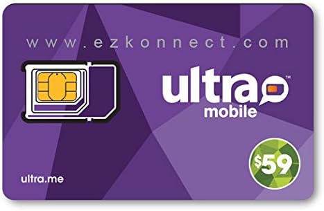 Ultra Mobile triple punch Regular, Micro and Nano all in one SIM Card + $59 Plan free
