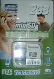2GB Transcend MiniSD Mini Secure Digital Card