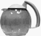 Krups 036-42 10 Cup Glass Carafe, Black Handle - Lid Not Included